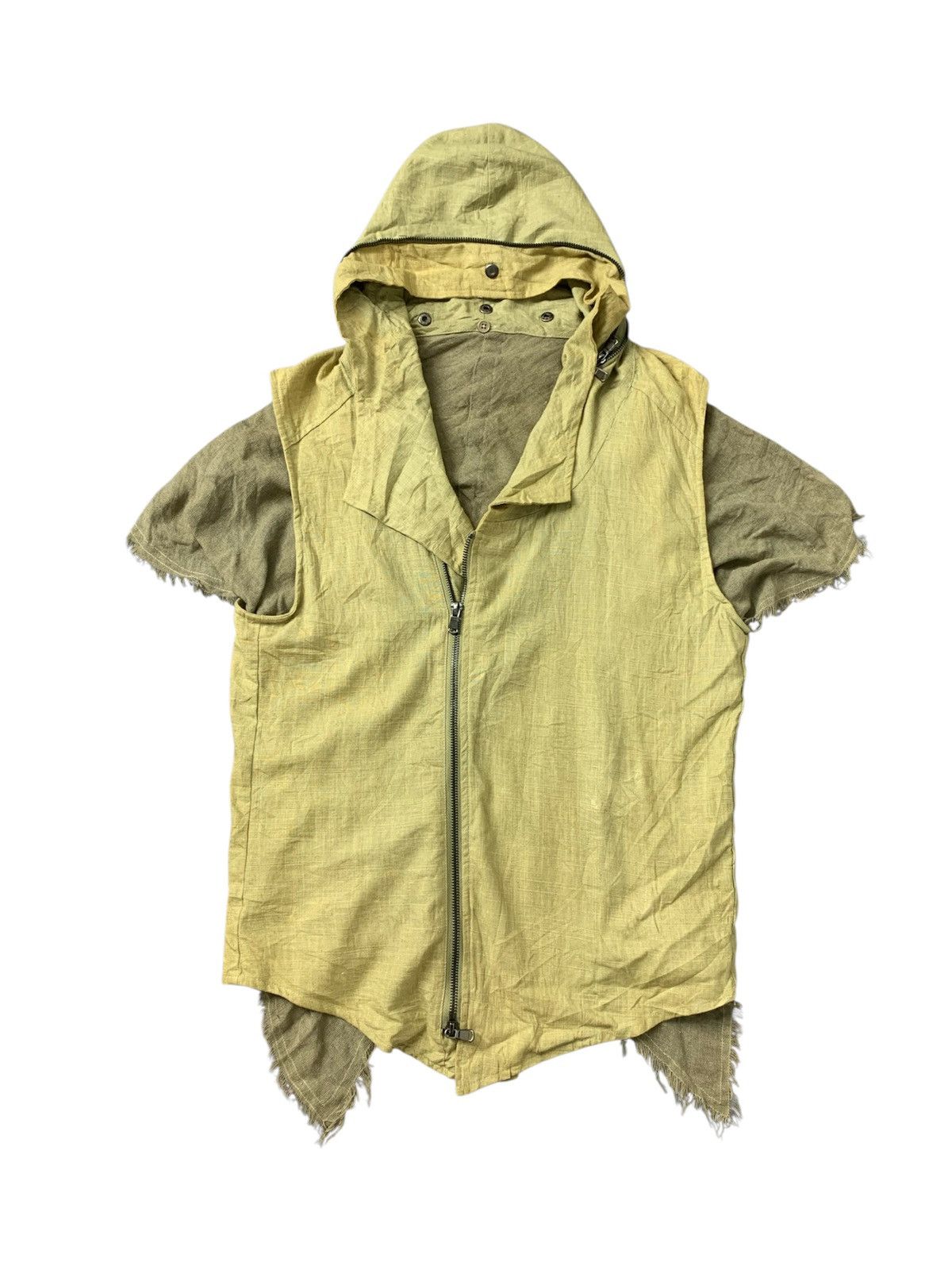 Le Grande Bleu (L.G.B.) Japanese Brand Semantic Design Gimmick Linen No Sleeve Size US S / EU 44-46 / 1 - 1 Thumbnail