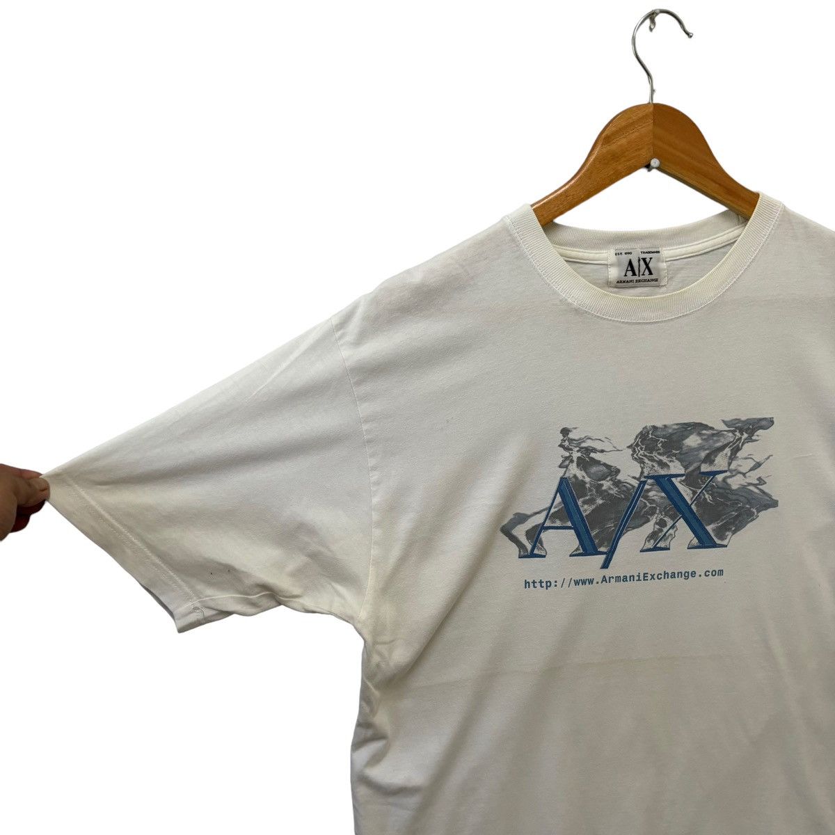 Armani Exchange × Giorgio Armani × Vintage Armani Exchange Big Logo Tshirt Size US M / EU 48-50 / 2 - 6 Thumbnail