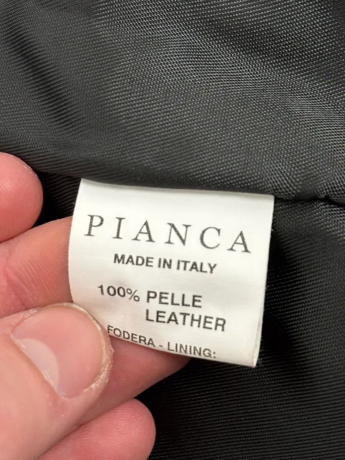 Vintage 2000s Italian Black Leather Pony Hair Long Jacket Size US M / EU 48-50 / 2 - 12 Thumbnail