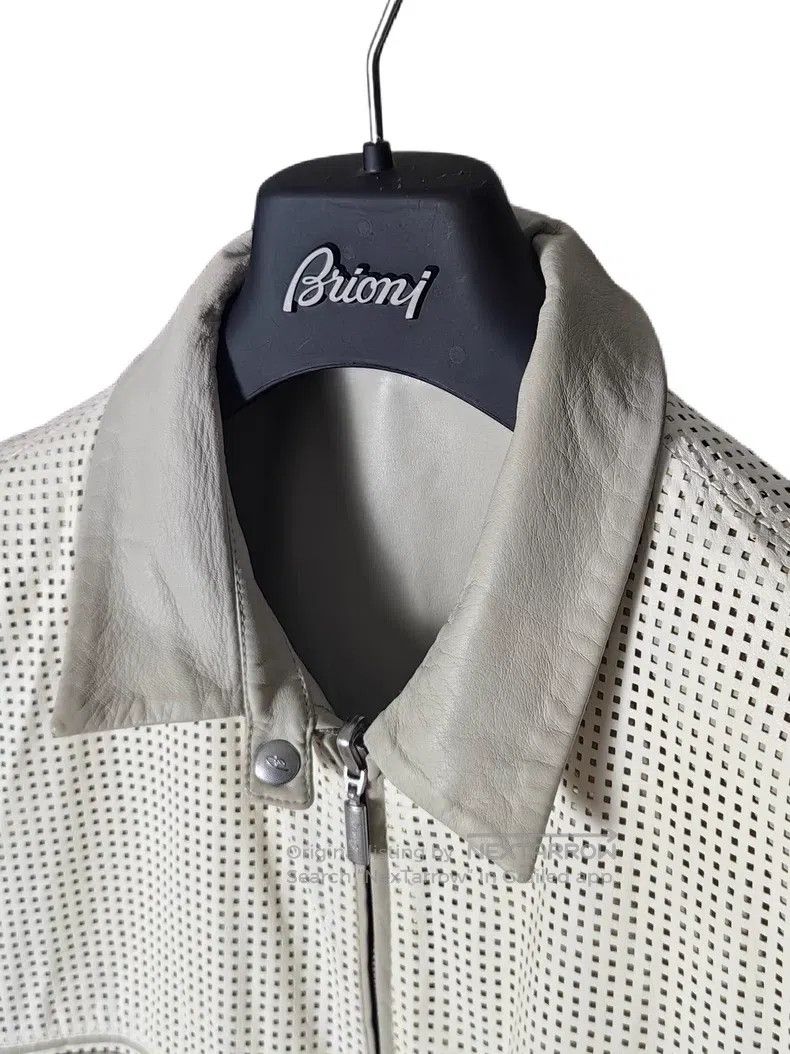 Brioni Brioni Double-faced reversible hollowed-out leather jacket Size US M / EU 48-50 / 2 - 6 Thumbnail