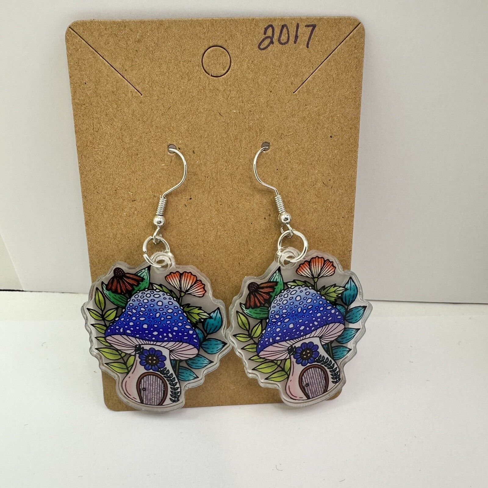 Other Mushrooms Fairy House Hook Earrings New BOHO Enchantd Hippie Size ONE SIZE - 2 Thumbnail