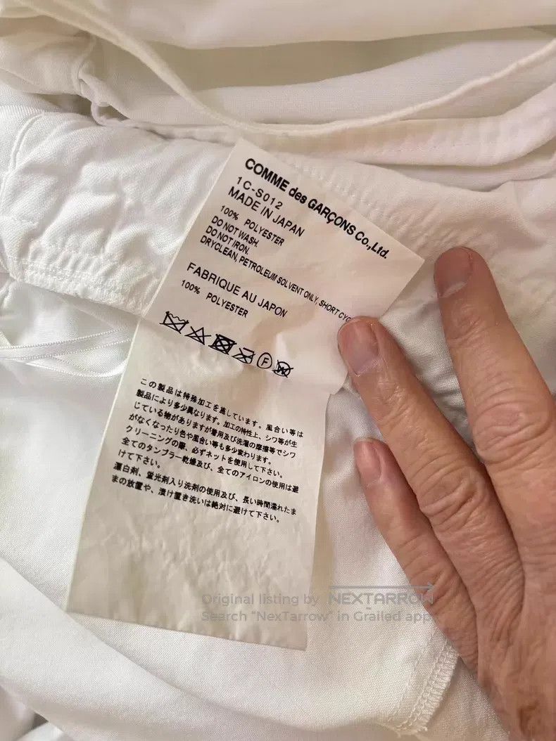 Comme des Garcons Comme Des Garcons size XS White pleated skirt Size 23" - 6 Thumbnail
