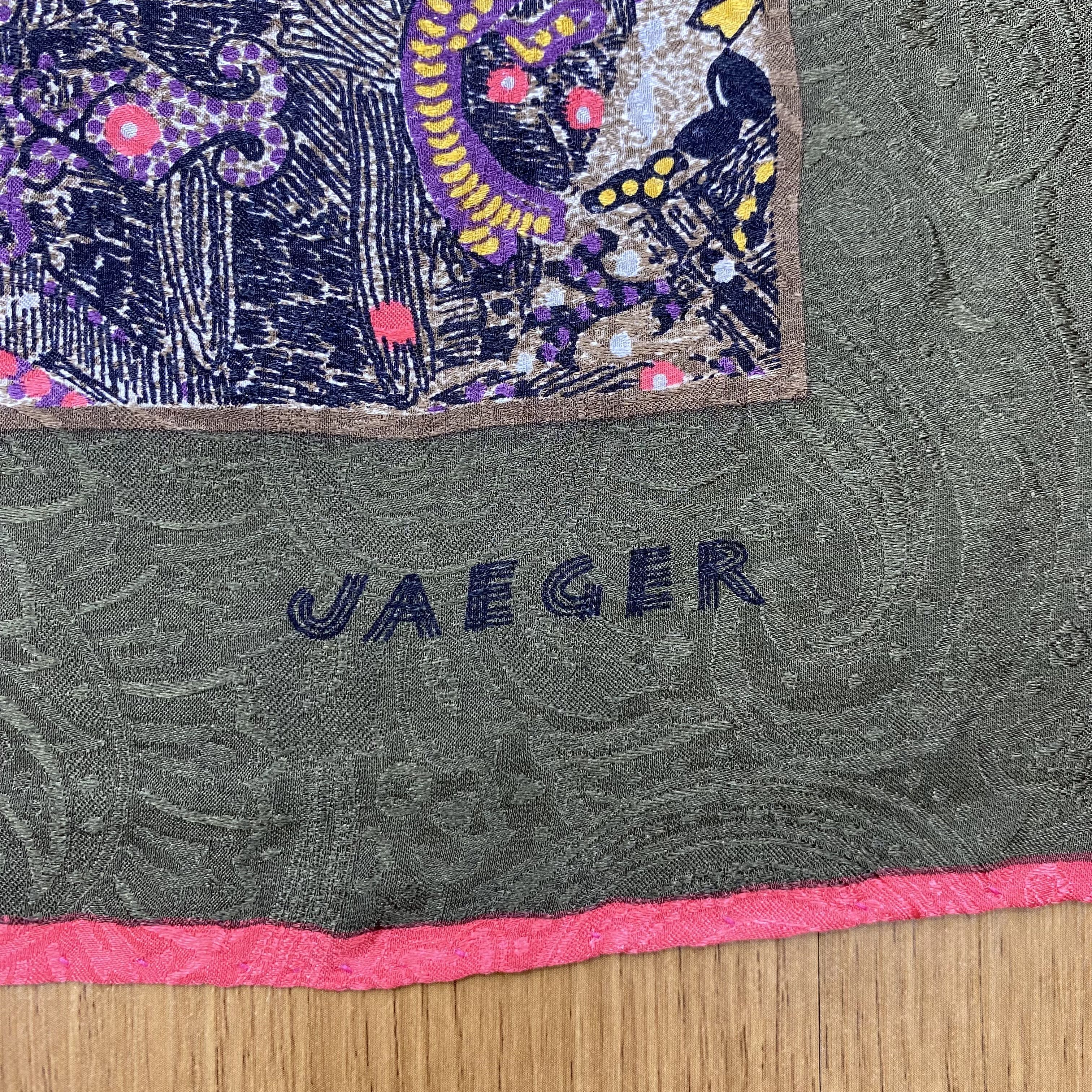 Jaeger × Vintage Vintage 90s Jaeger Silk Scarf Size ONE SIZE - 3 Thumbnail