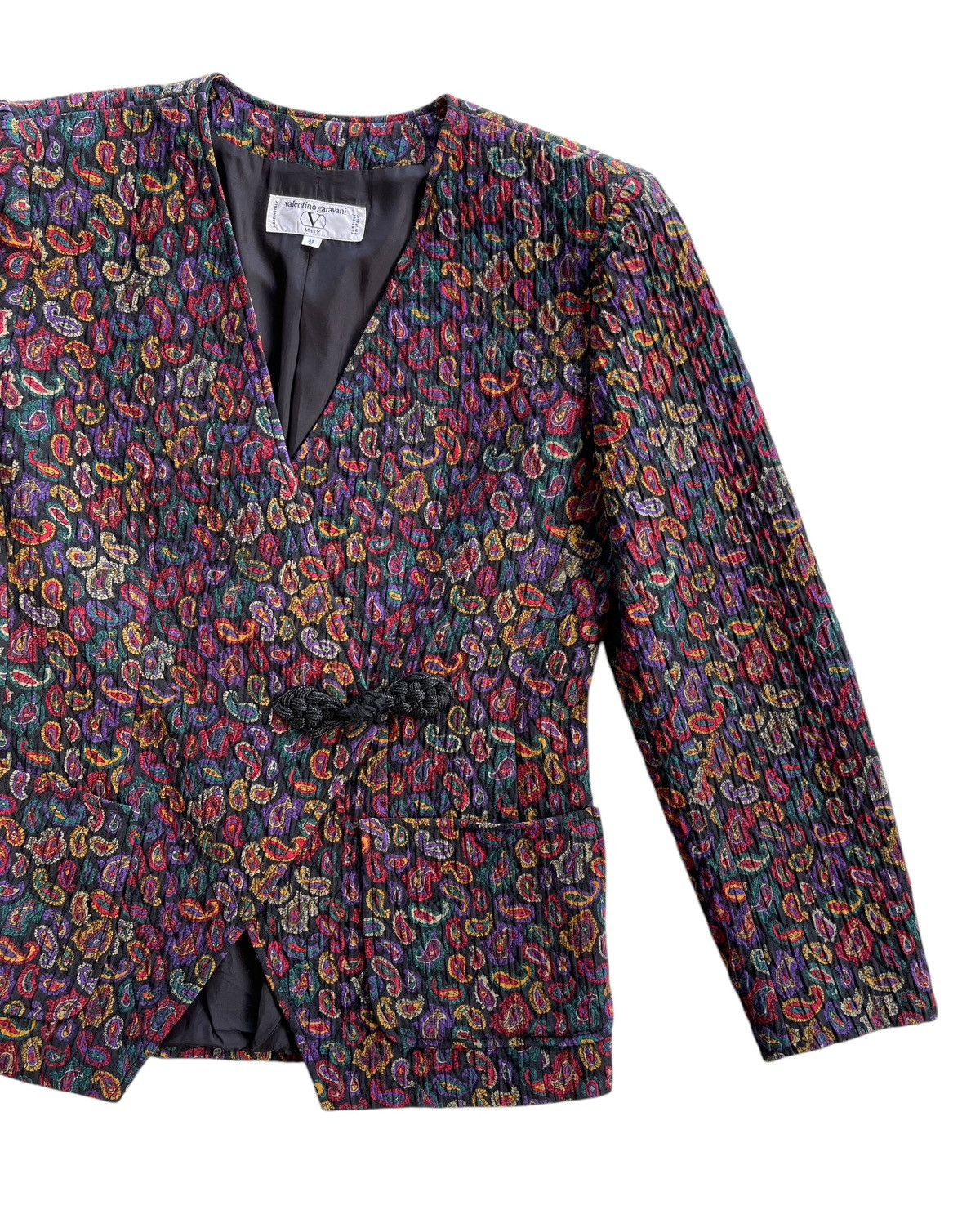 Valentino Valentino Garavani Asymmetrical Paisley Jacket Size M / US 6-8 / IT 42-44 - 7 Thumbnail