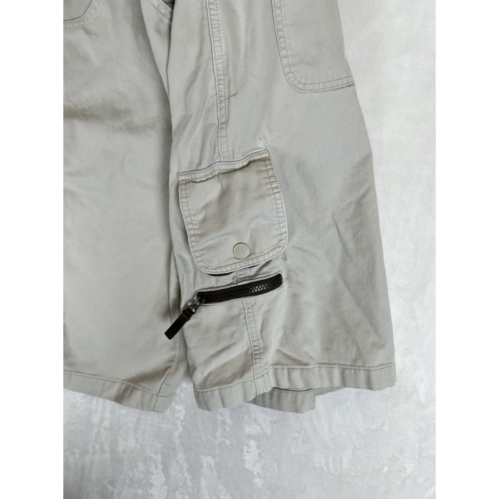 Anchor Blue VINTAGE Anchor Blue Cargo Shorts 34 Beige Baggy Skater Y2K 90s Grunge Hip Hop Mens Size US 34 / EU 50 - 4 Thumbnail