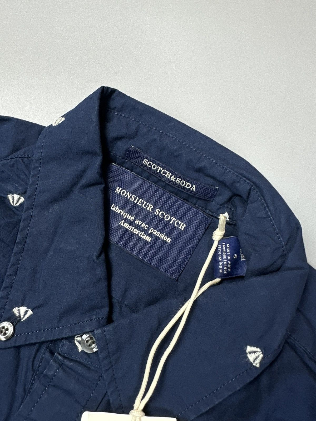 Scotch & Soda Scotch&soda Blue Buttoned Shirt monogram Size US S / EU 44-46 / 1 - 5 Thumbnail