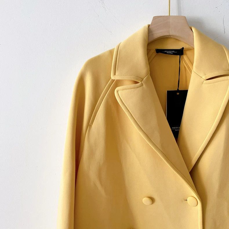 Max Mara Max Mara Yellow Coat Jacket Size XS / US 0-2 / IT 36-38 - 3 Thumbnail