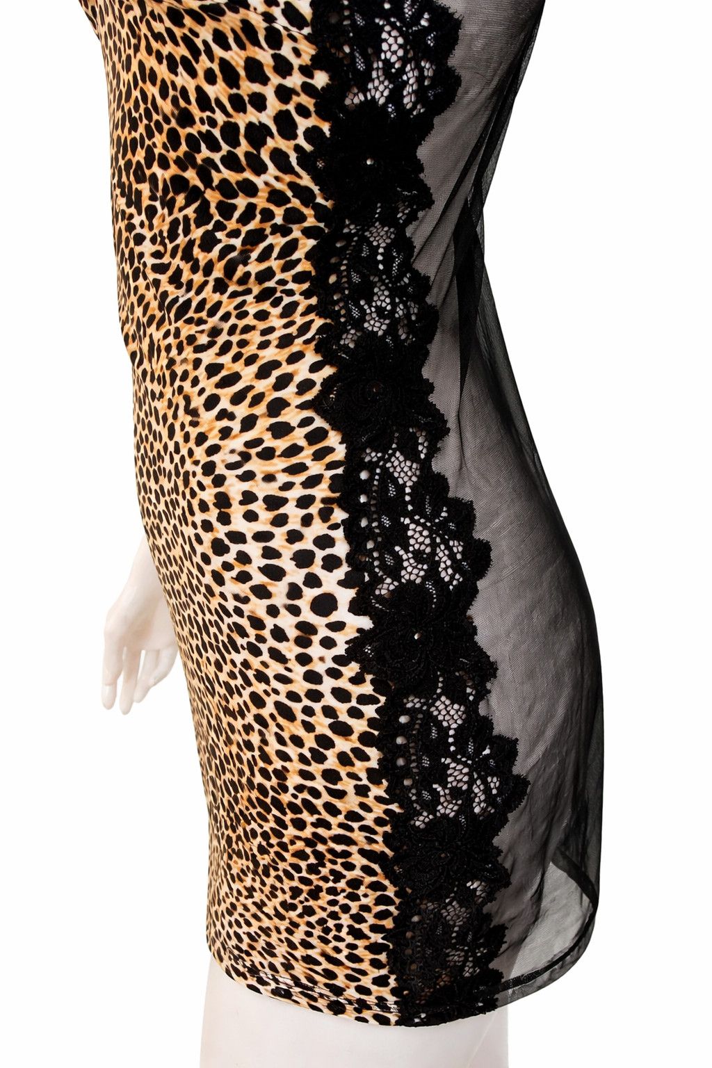 Dolce & Gabbana Dolce & Gabbana Leopard Print Mesh Transparent Dress D&G Size M / US 6-8 / IT 42-44 - 3 Thumbnail