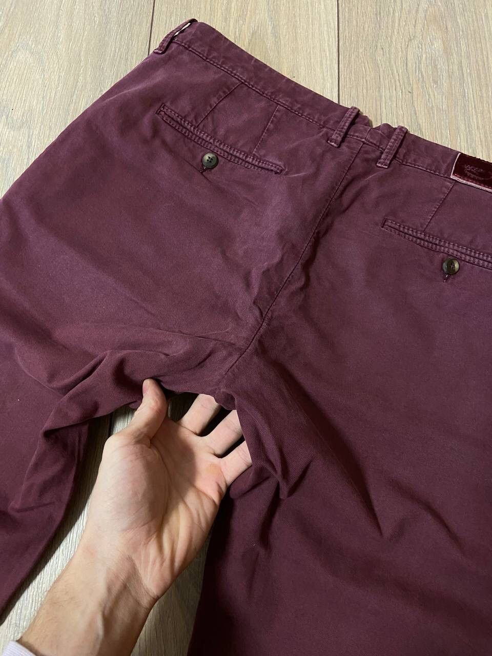 Jacob Cohen Jacob Cohen Light Washed Burgundy Bobby Model Pants Size US 35 - 5 Thumbnail