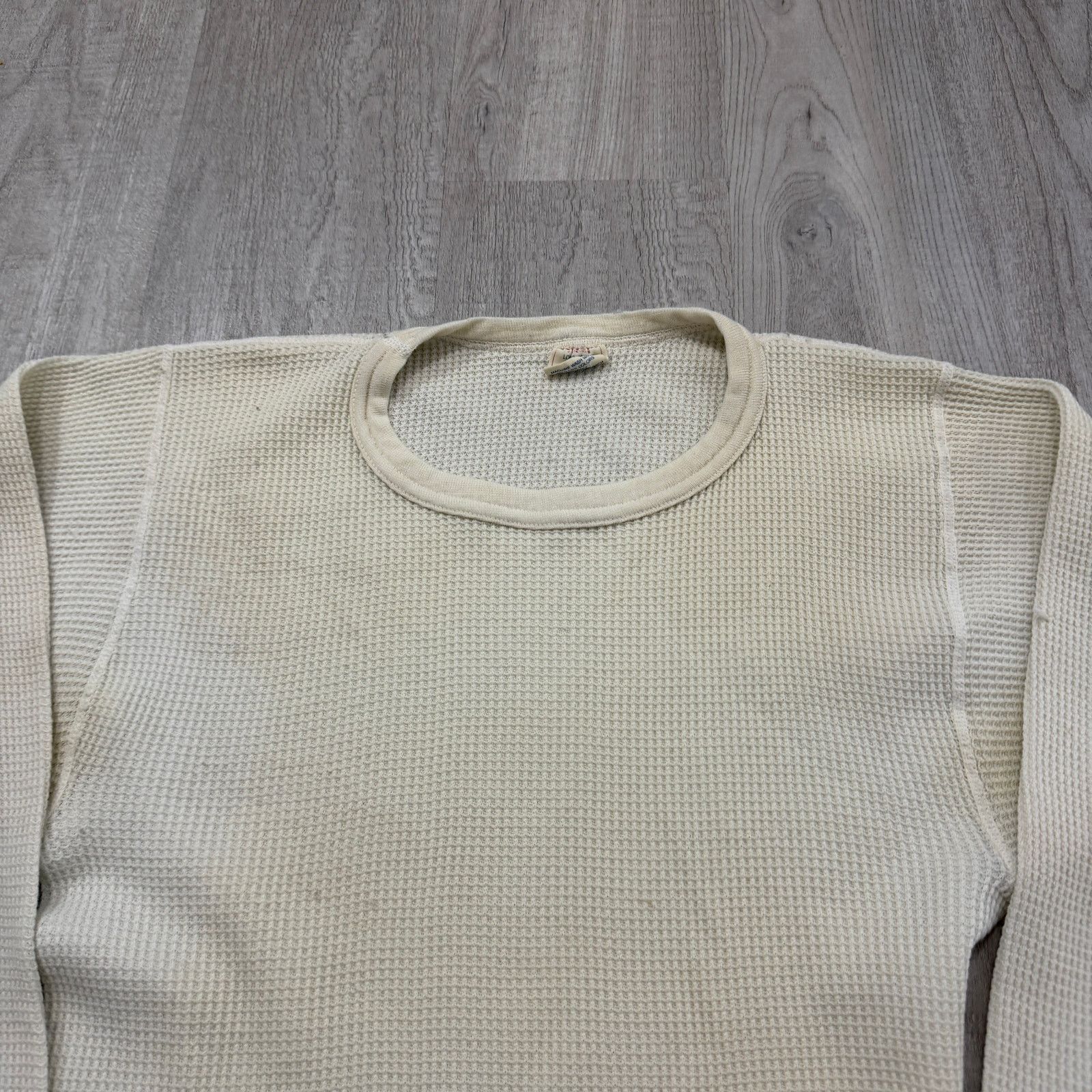 Vintage Vintage JE Morgan Thermal Shirt Men's XL White 80s Waffle Size US XL / EU 56 / 4 - 3 Thumbnail