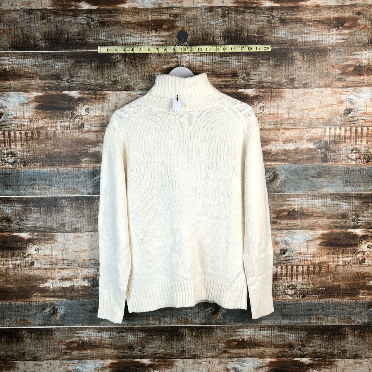 GU × Homespun Knitwear × Japanese Brand GU White Turtle Neck Knitwear #A1785 Size US M / EU 48-50 / 2 - 12 Thumbnail
