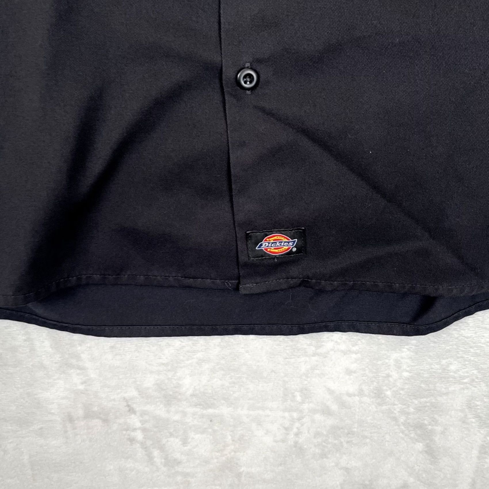 Dickies Dickies Shirt Mens 2XL Solid Black Long Sleeve Button Front Workwear Shirt Size US XXL / EU 58 / 5 - 2 Thumbnail