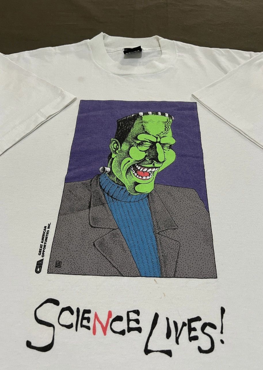 Expert Horror Very Rare Vintage 90s Frankenstein comic Promo Tee XL Size US XL / EU 56 / 4 - 1 Thumbnail