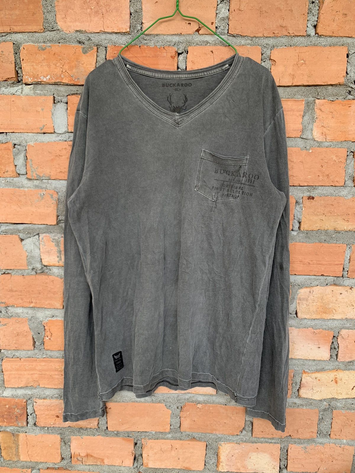 If Six Was Nine 2000s Buckaroo distressed pocket punk longsleeve Size US L / EU 52-54 / 3 - 1 Thumbnail