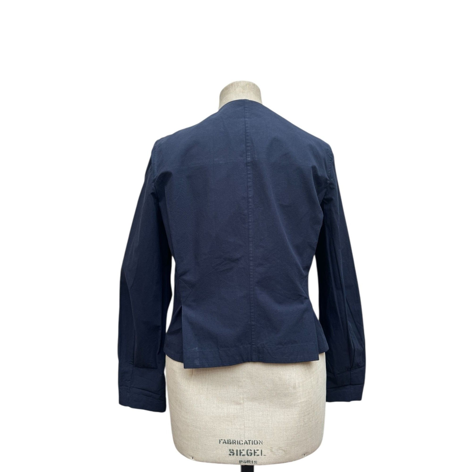 Issey Miyake Issey Miyake Vintage Navy Cotton Silk Jacket Size 3 fits M Size M / US 6-8 / IT 42-44 - 6 Thumbnail