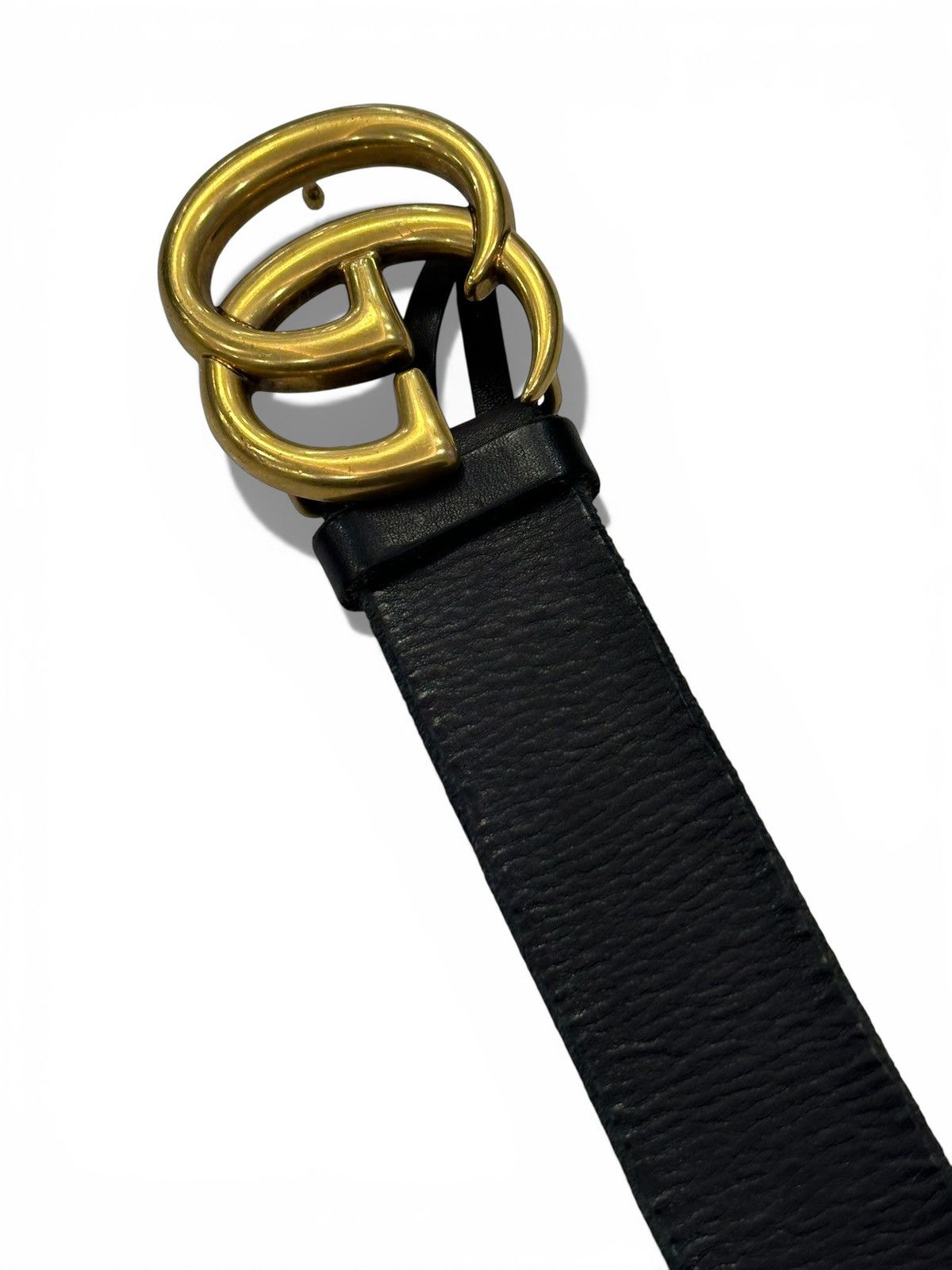 Gucci Gucci GG Black Leather Belt Size ONE SIZE - 3 Thumbnail