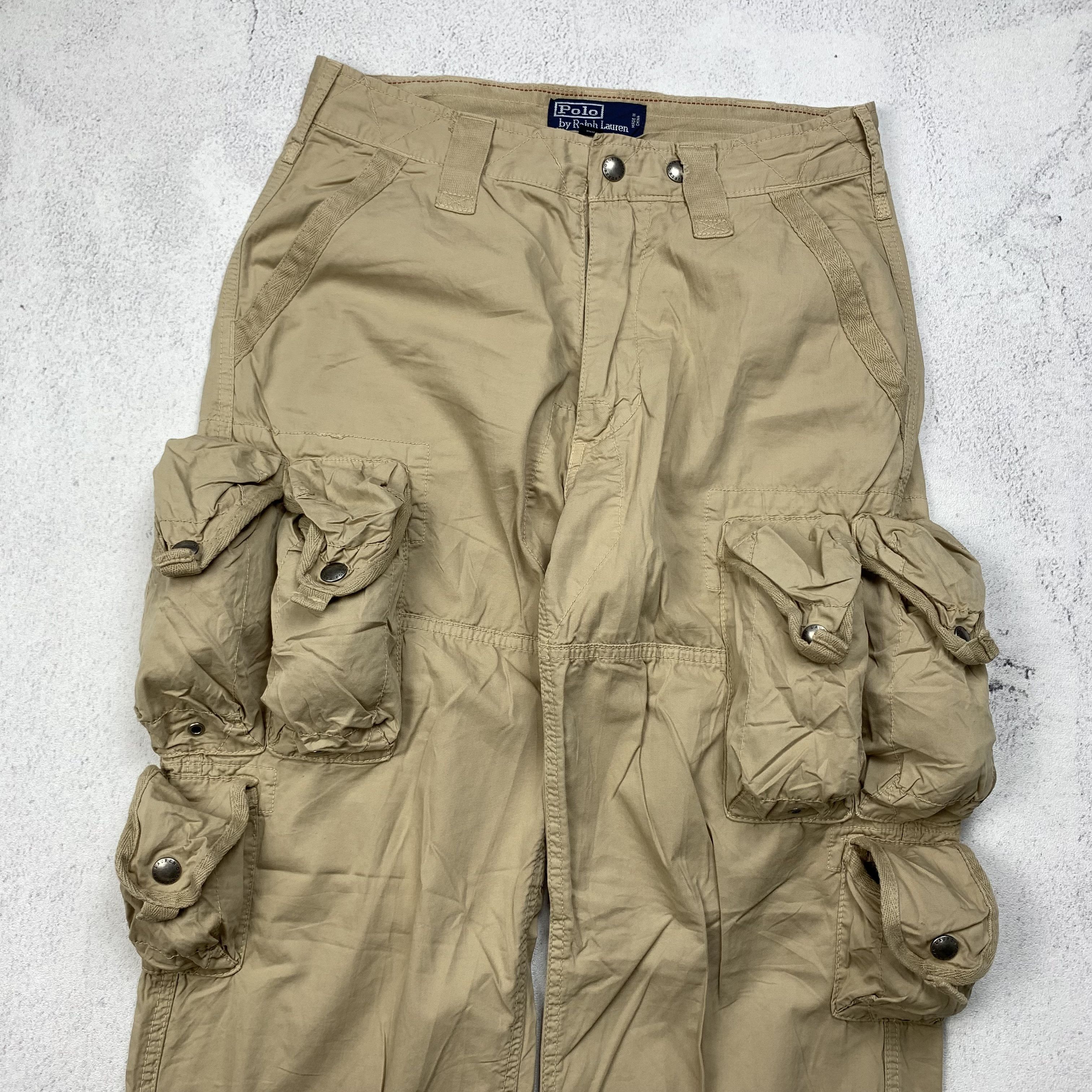 Polo Ralph Lauren Vintage Polo Ralph Lauren Multi Pocket 3D Cargo Pants Size US 30 / EU 46 - 5 Thumbnail