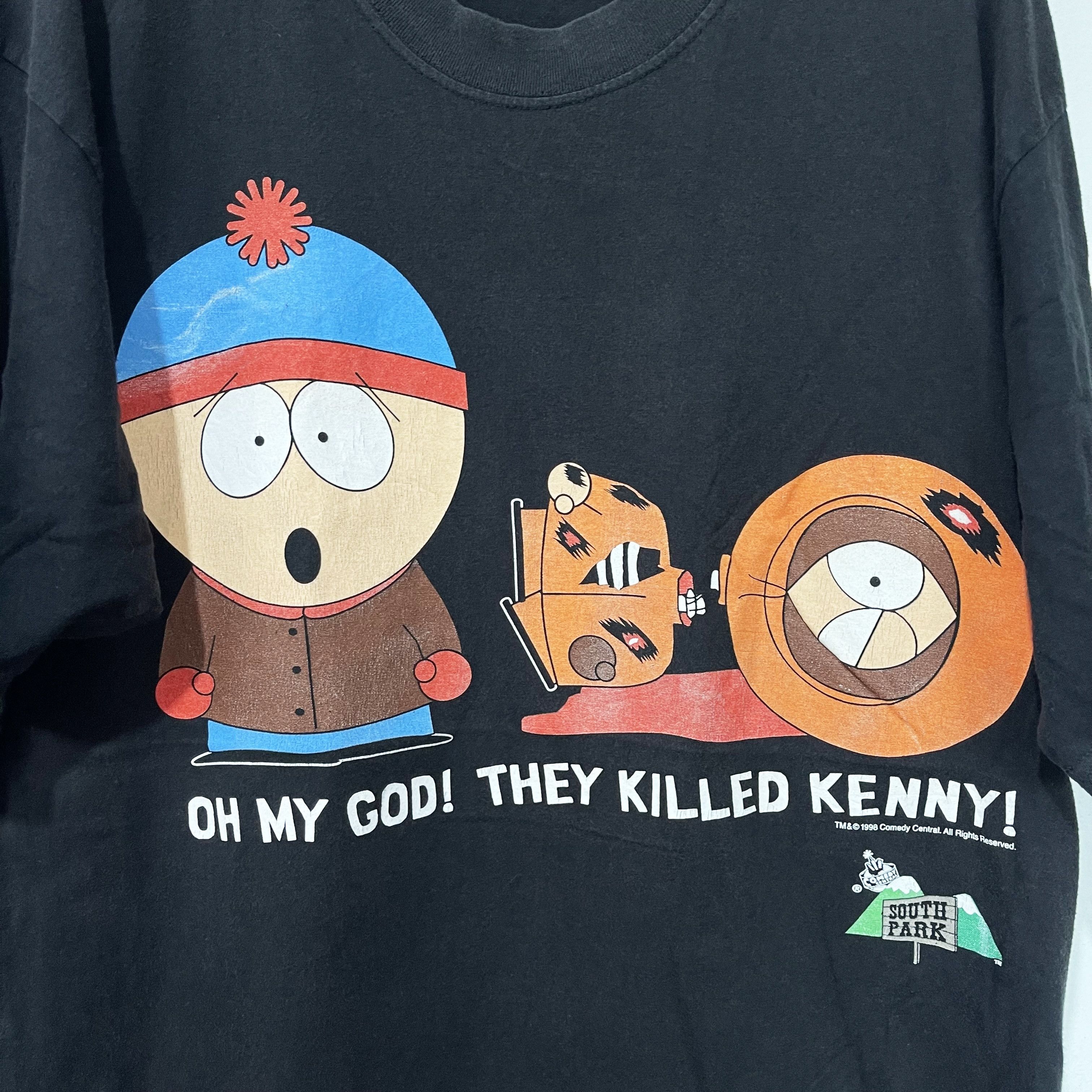 Vintage Vintage 1998 South Park Oh My God They Killed Kenny T-Shirt Size US L / EU 52-54 / 3 - 2 Thumbnail