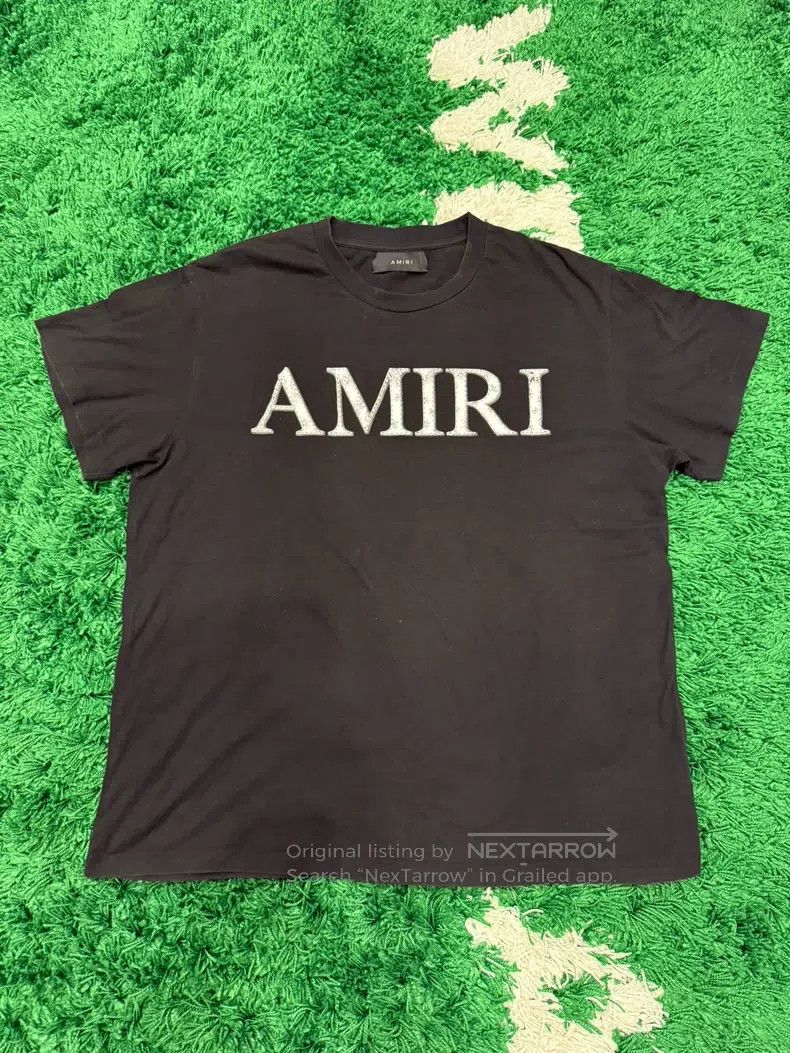 Amiri Amiri Black Logo Short Sleeve, Size L Size US L / EU 52-54 / 3 - 1 Thumbnail
