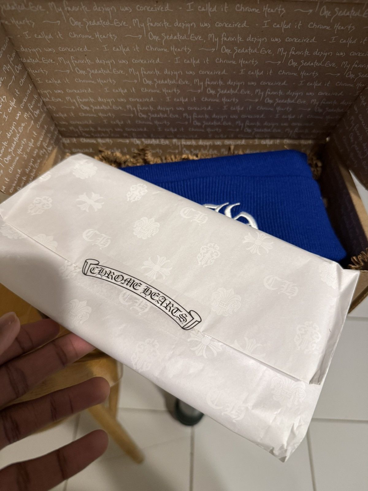 Chrome Hearts Chrome Hearts Blue Watch Cap Size ONE SIZE - 2 Thumbnail