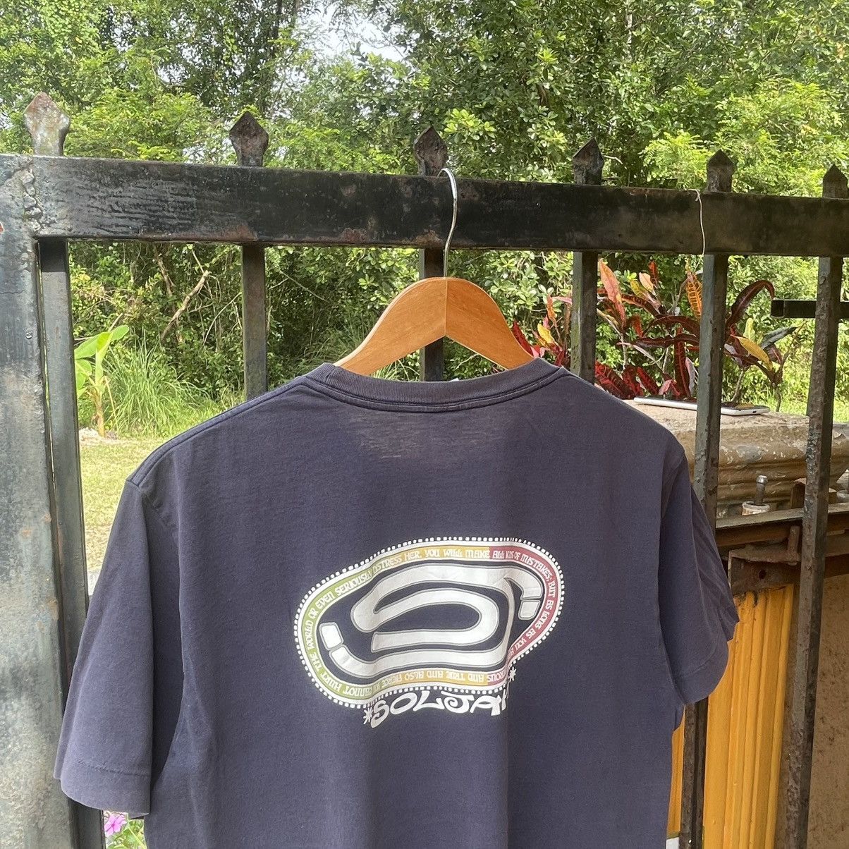 Welcome Skateboards 🔥Vintage 90s Soljah Big Logo Spellout Skateboard Tee Size US L / EU 52-54 / 3 - 5 Thumbnail