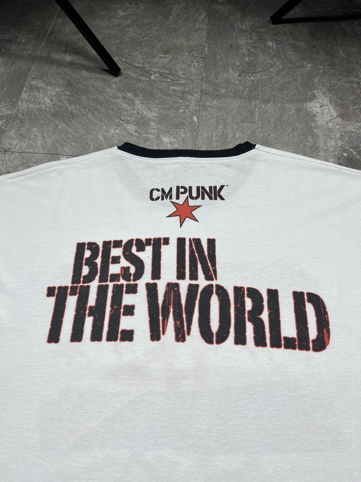 WWE WWE CM PUNK Best In World Vintage Tee Wrestling T-Shirt Rare Size US XL / EU 56 / 4 - 9 Thumbnail
