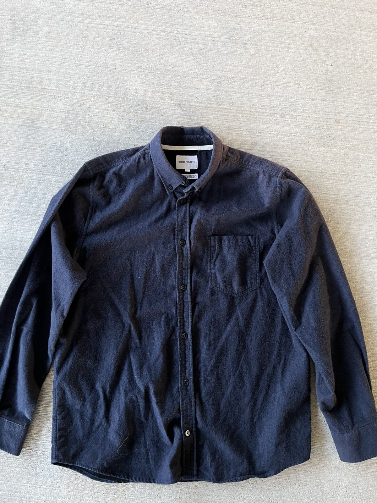 Norse Projects Norse Projects Anton Navy Flannel Size US M / EU 48-50 / 2 - 4 Thumbnail