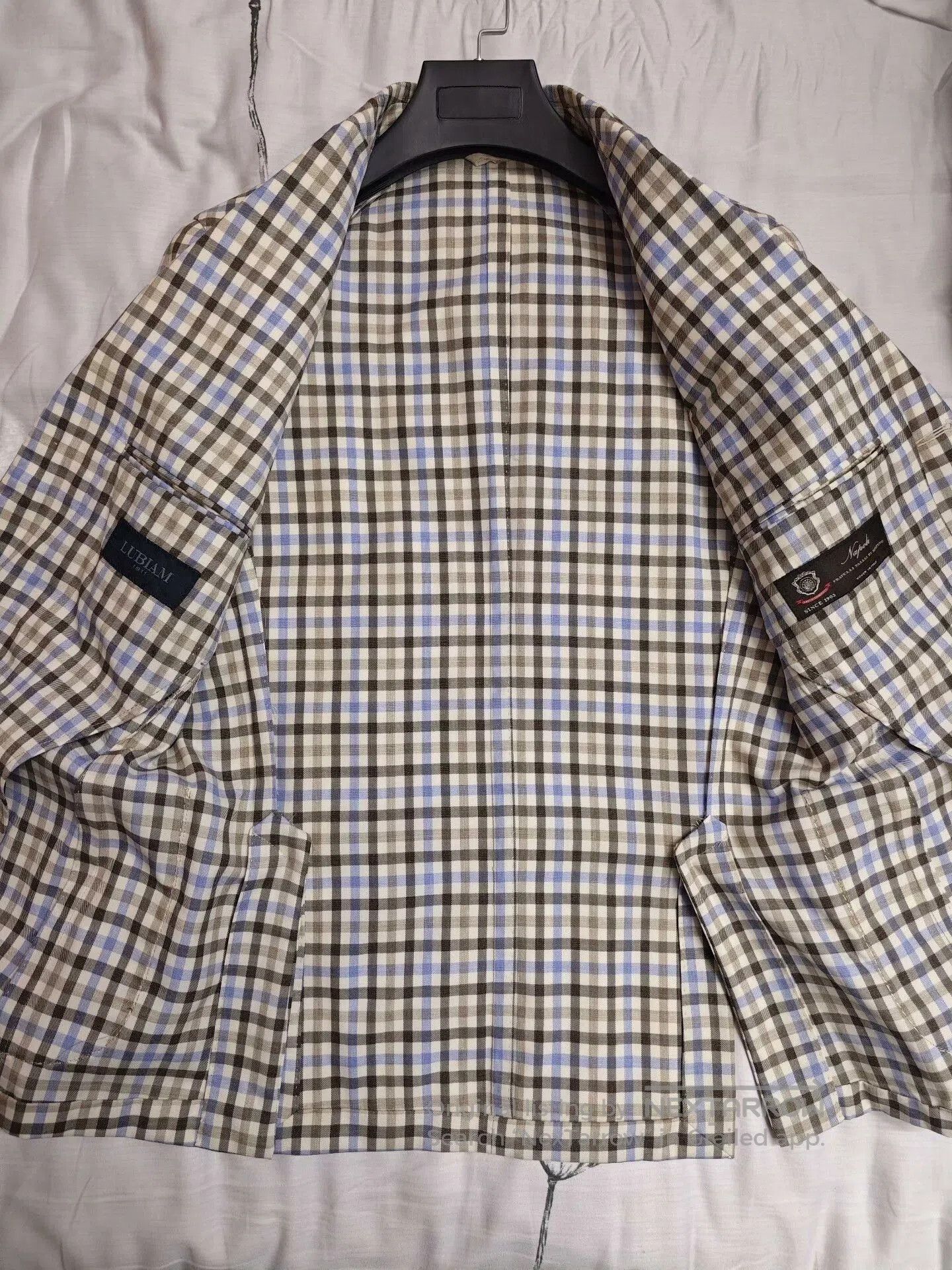 Lubiam Italian Wool Checkered Blazer. Size US S / EU 44-46 / 1 - 6 Thumbnail