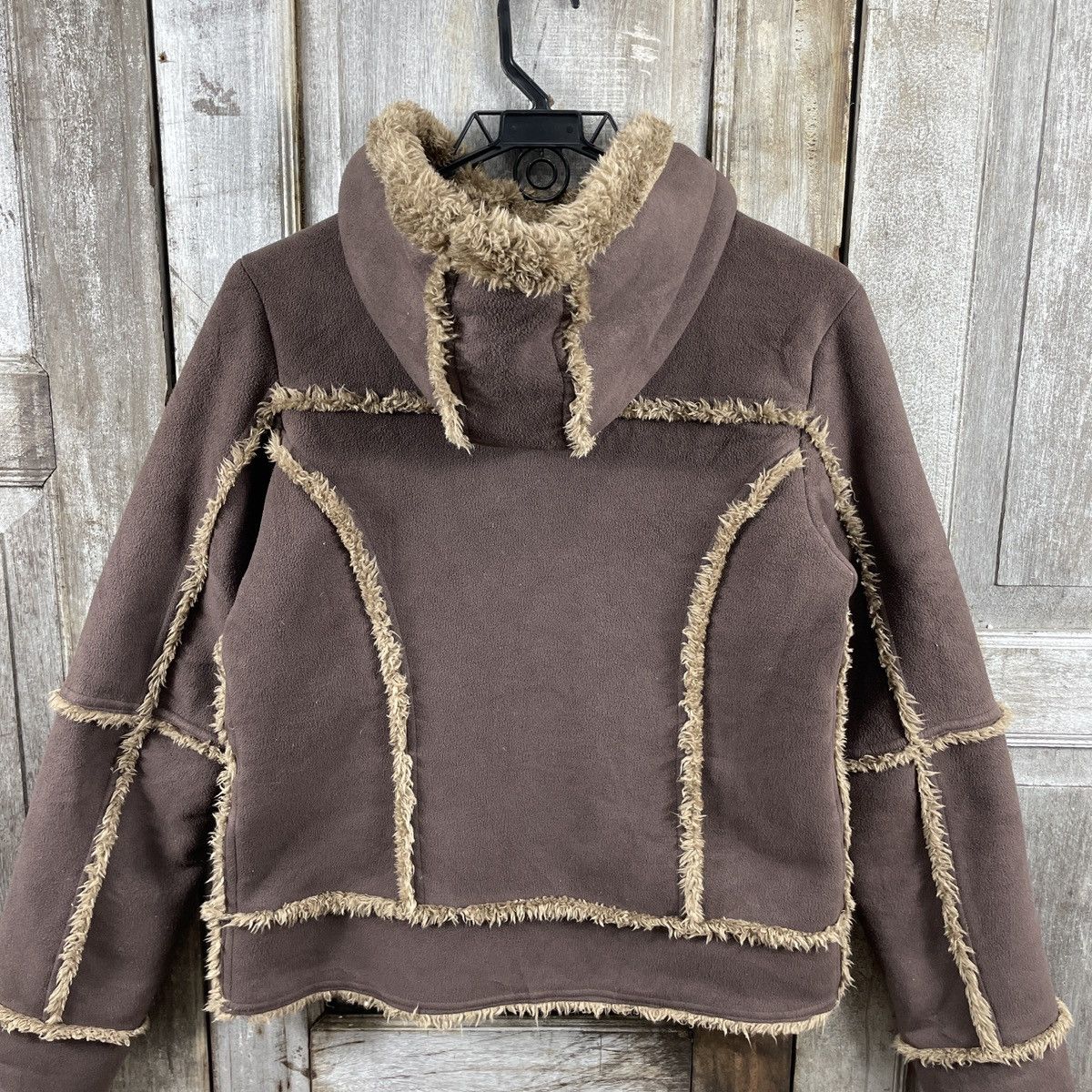Japanese Brand × Uniqlo × Vintage Vintage Uniqlo Sherpa Hoodie Jacket Size L / US 10 / IT 46 - 4 Thumbnail