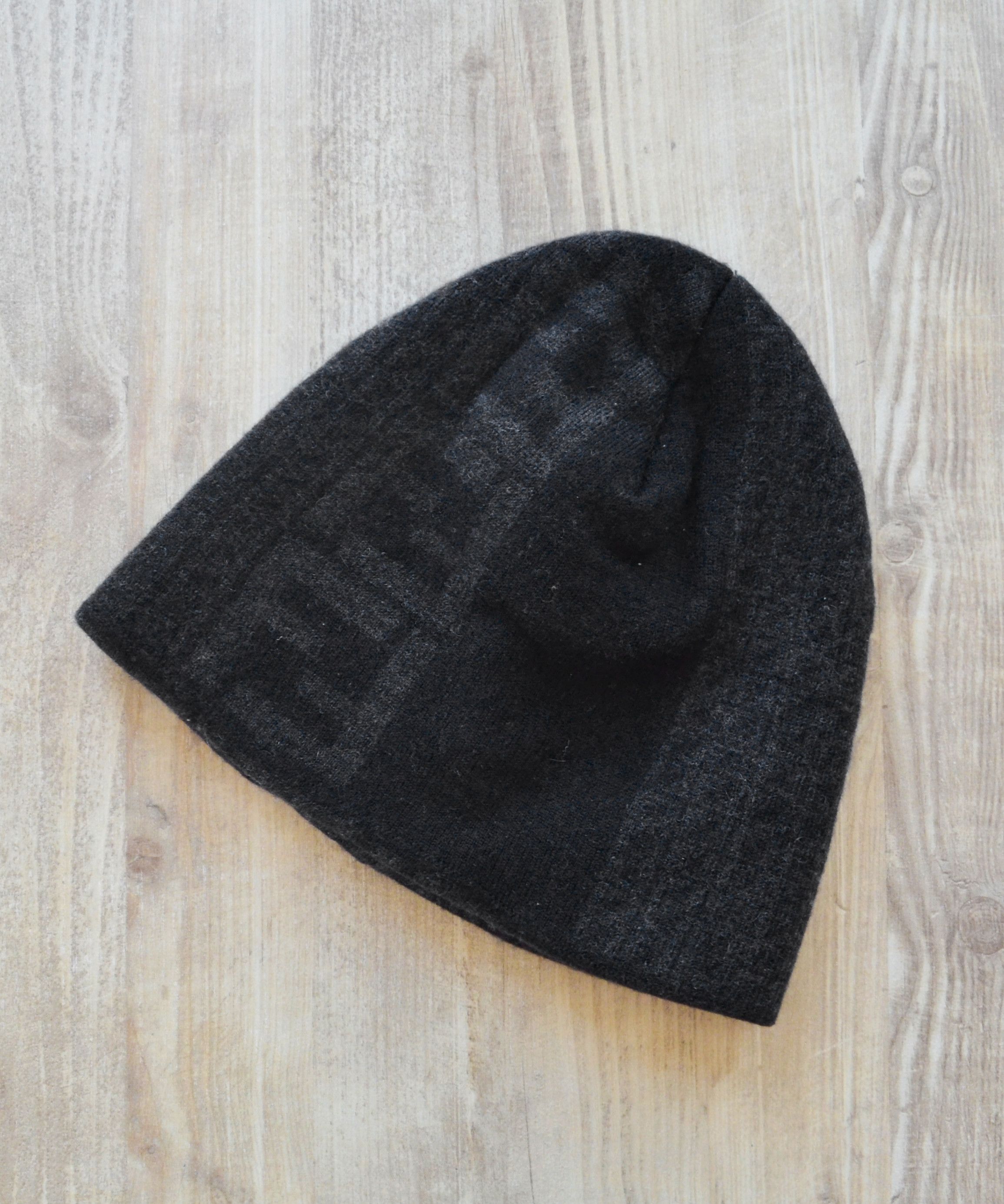 Fendi FENDI Hat Wool Monogram Zucca FF Logo Grey Beanie Size ONE SIZE - 5 Thumbnail