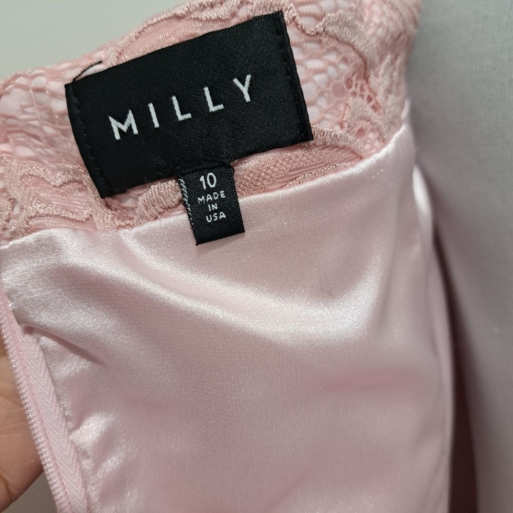 MILLY Milly Selena Off The Shoulder Floral Lace Romantic Dress Bel Size M / US 6-8 / IT 42-44 - 11 Thumbnail
