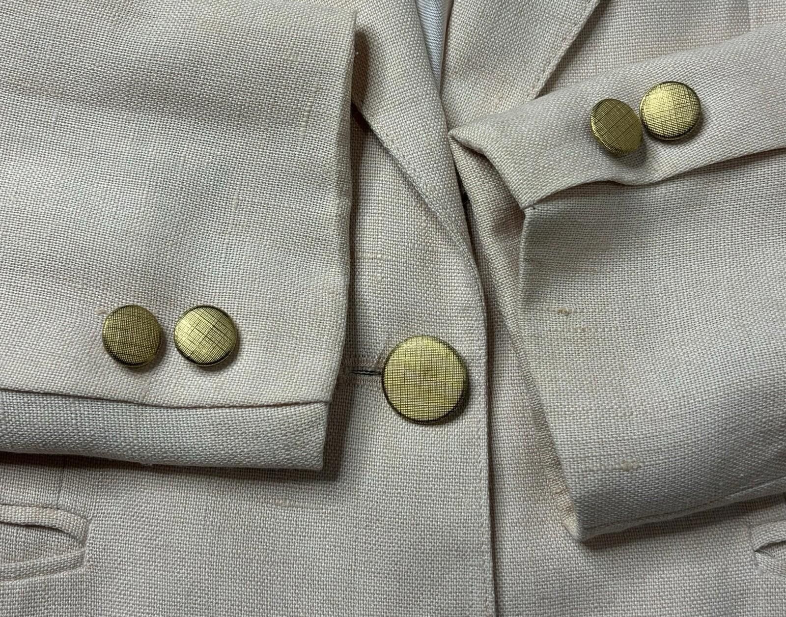 Other VTG Giorgio Sant Angelo Blazer Jacket Women's Size 10 Linen Size L / US 10 / IT 46 - 8 Thumbnail
