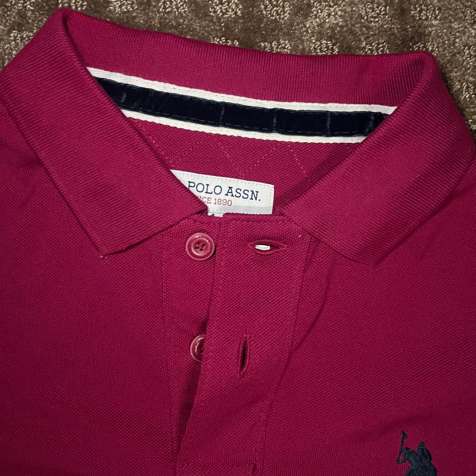 U.S. Polo Assn. 🔴 U.S. Polo Assn. 🏇 Classic Red Polo Shirt – M Size US M / EU 48-50 / 2 - 5 Thumbnail
