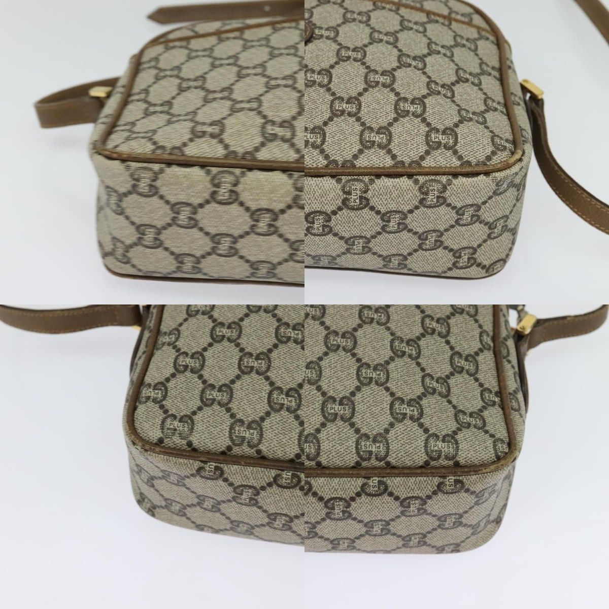 Gucci GUCCI GG Plus Supreme Shoulder Bag Pvc Beige Gold Size ONE SIZE - 10 Thumbnail
