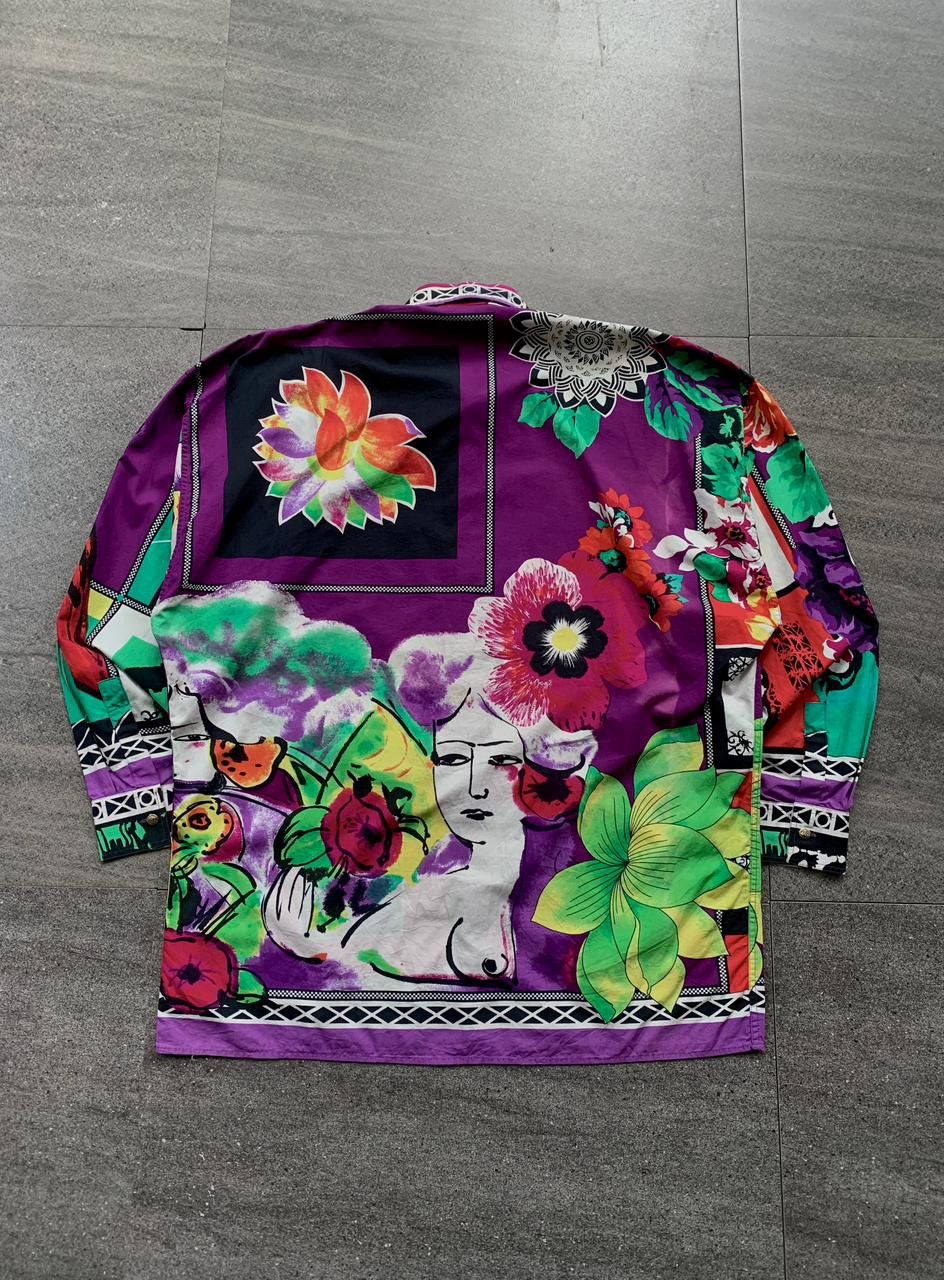 Versace Jeans Couture Multi Graphic Paintings Shirt Size US M / EU 48-50 / 2 - 4 Thumbnail
