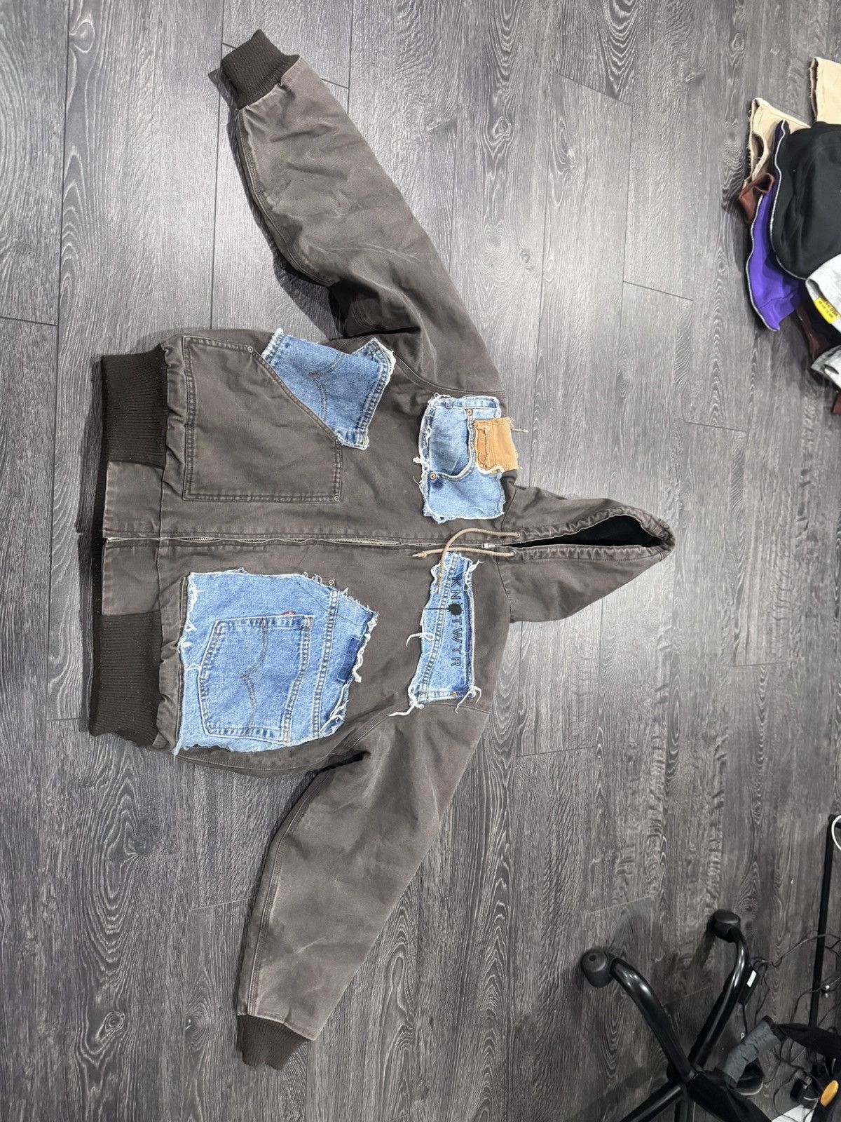 Vintage Knotwtr deniem sewed Jacket Size US L / EU 52-54 / 3 - 1 Thumbnail
