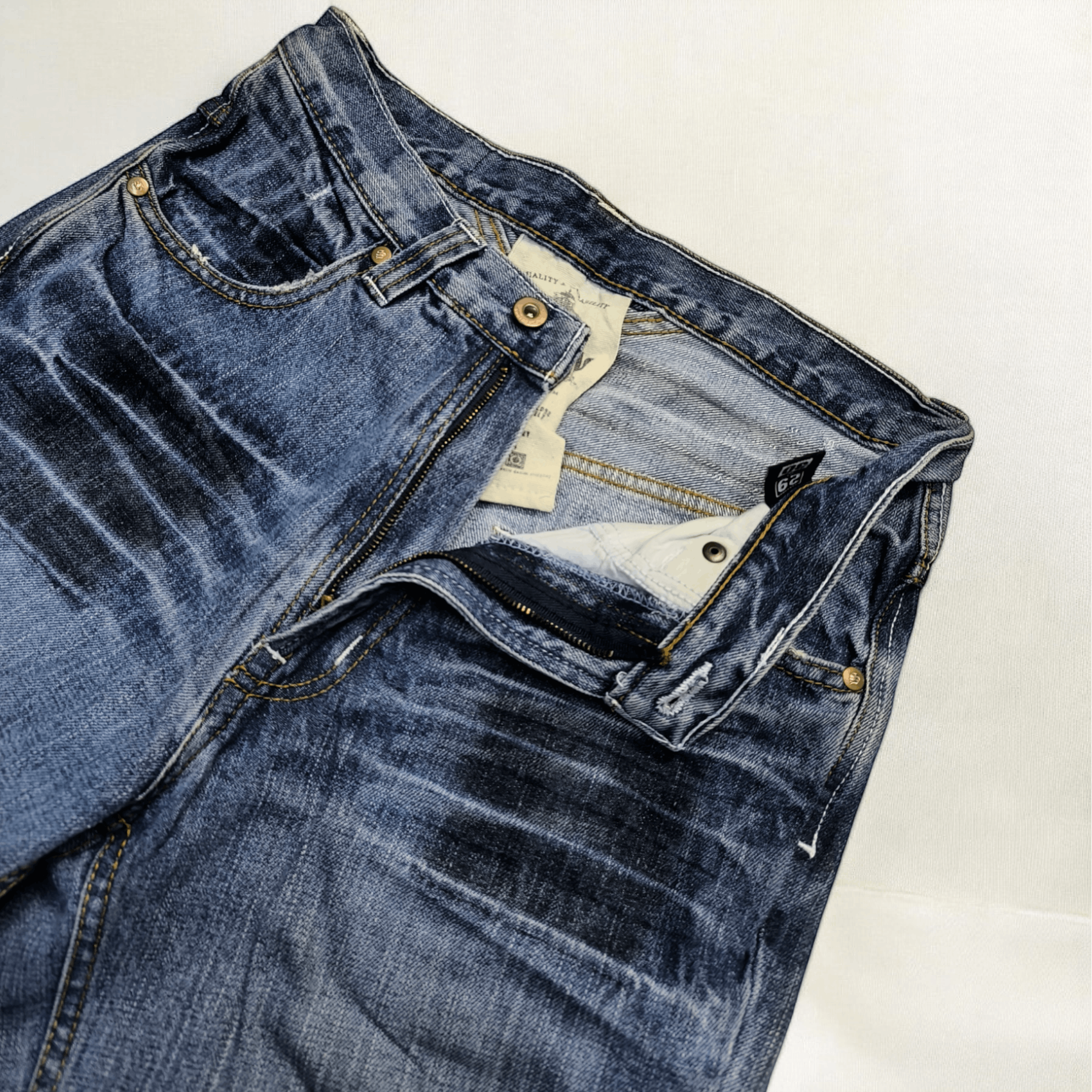 Le Grande Bleu (L.G.B.) × Southpole × Vintage SOUTHPOLE RELAXED BOOTCUT VTG LIKE IF SIX WAS NINE JEANS Size US 30 / EU 46 - 4 Thumbnail