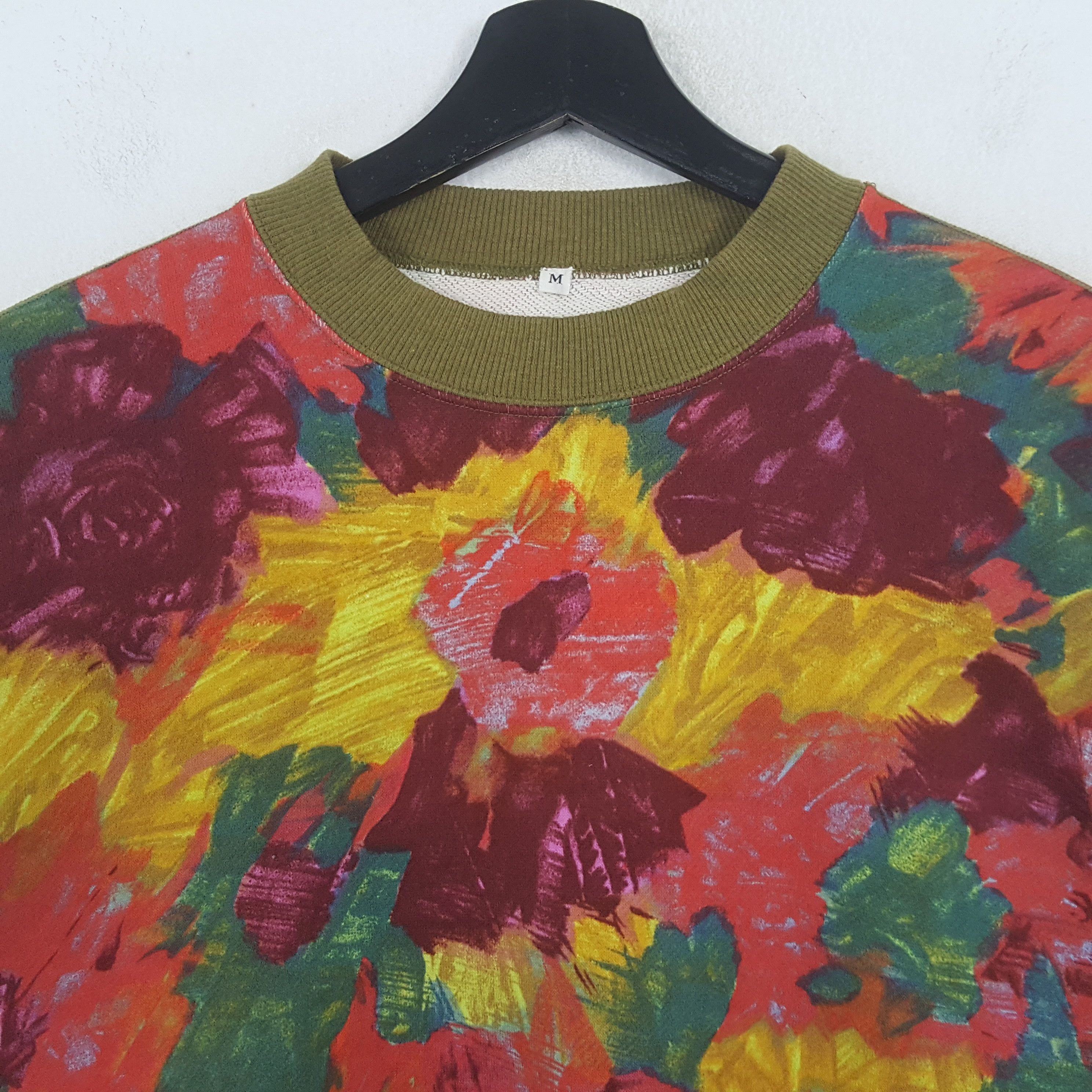 Vintage Flowers Art Fashion Style Streetwear Sweatshirt Size US M / EU 48-50 / 2 - 2 Thumbnail