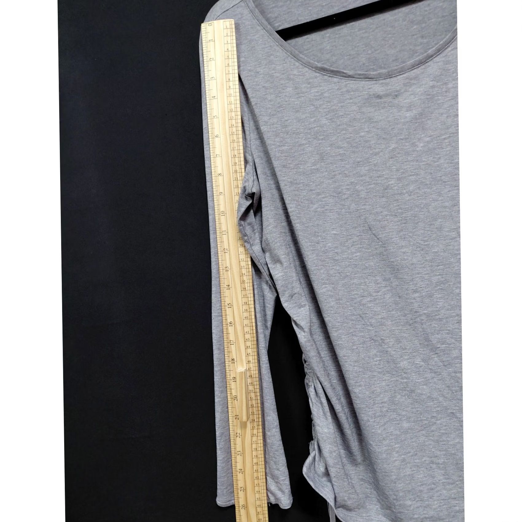 Athleta Athleta Ruched Long Sleeve Gray Knit Women XL Size XL / US 12-14 / IT 48-50 - 6 Thumbnail