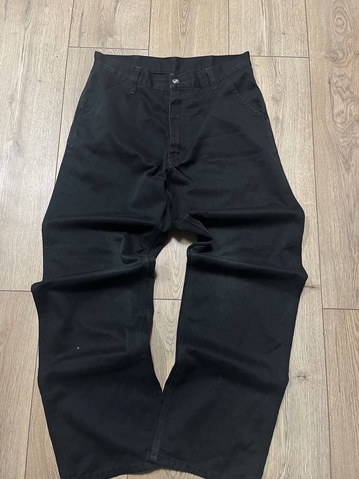 Carhartt × Vintage Vintage 90s Carhartt Workwear Black Simple Pants Trousers Size US 30 / EU 46 - 3 Thumbnail