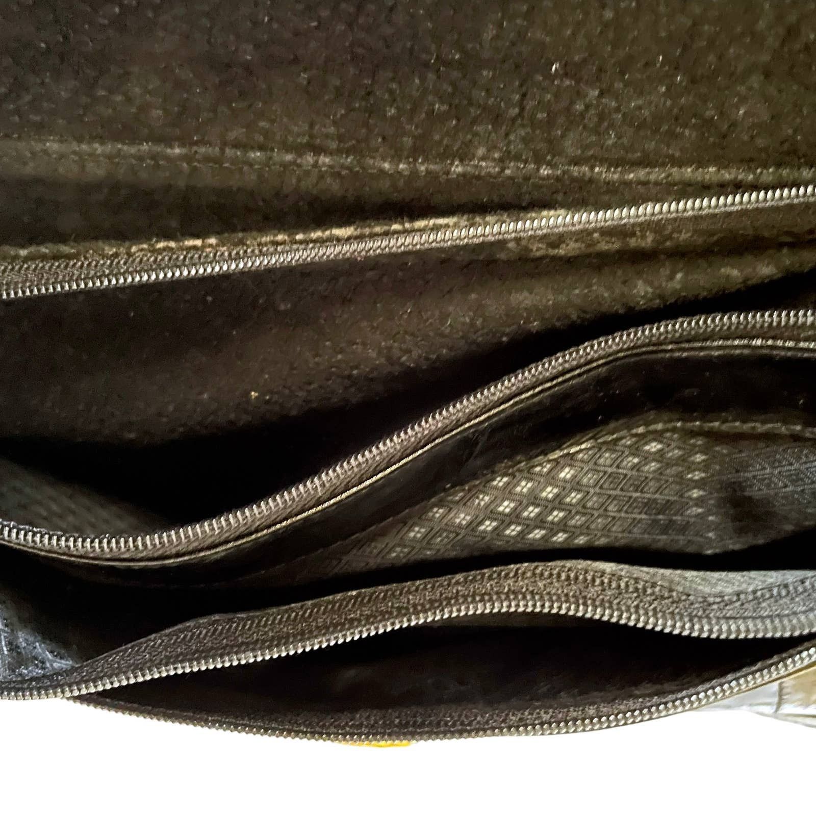 Vintage Vintage Eel Skin Black Leather Shoulder Bag Clutch Purse Size ONE SIZE - 6 Thumbnail