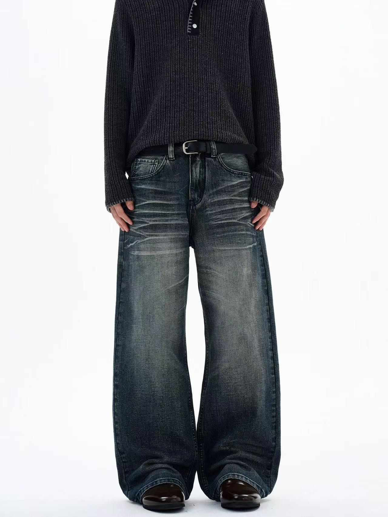 Jean American street blue whisker cleanfit jeans men's straight Size US 32 / EU 48 - 1 Thumbnail
