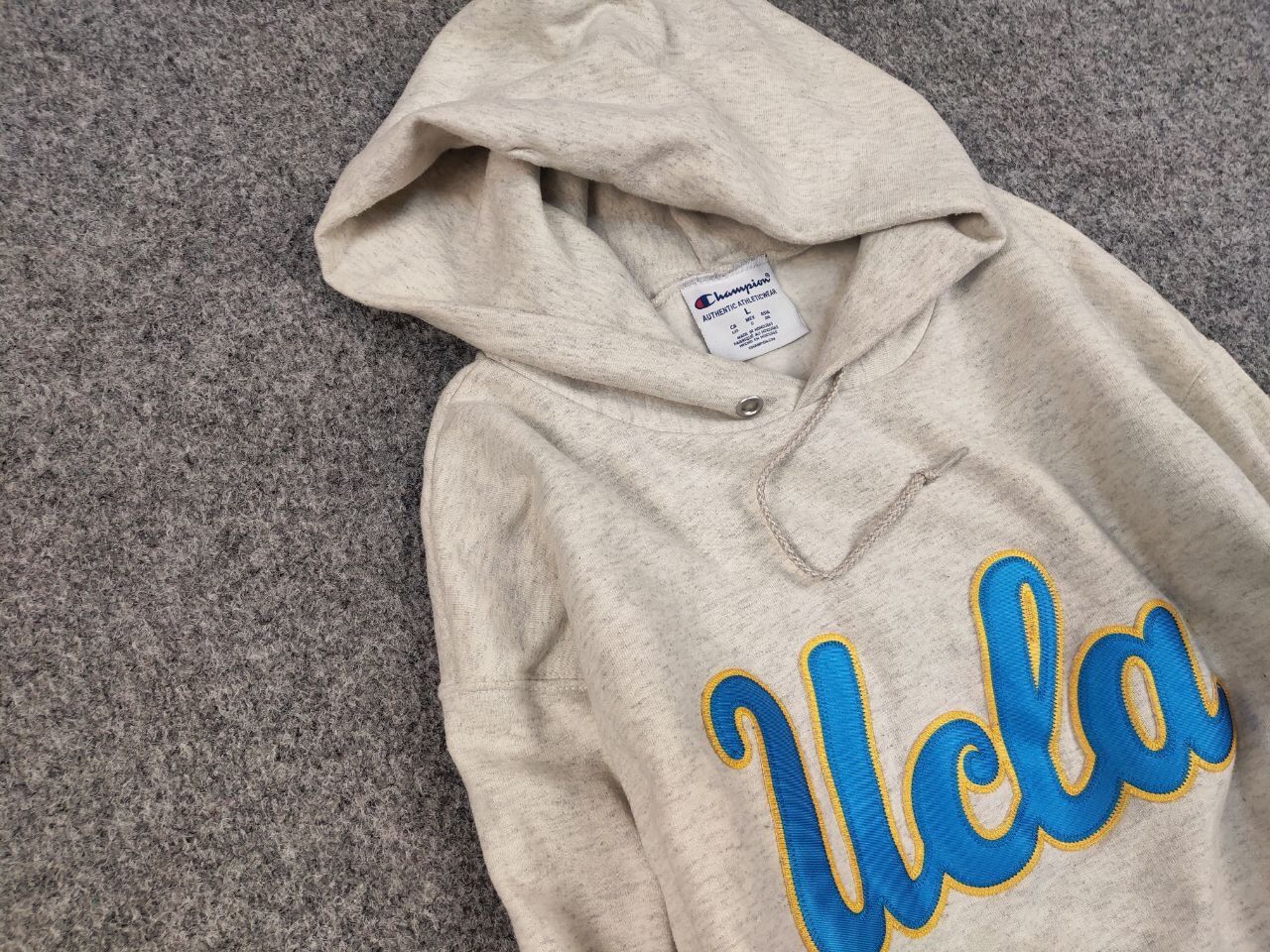 Champion Vintage Champion x Ucla Logo Classic Oversize Gray Hoodie Size US L / EU 52-54 / 3 - 7 Thumbnail