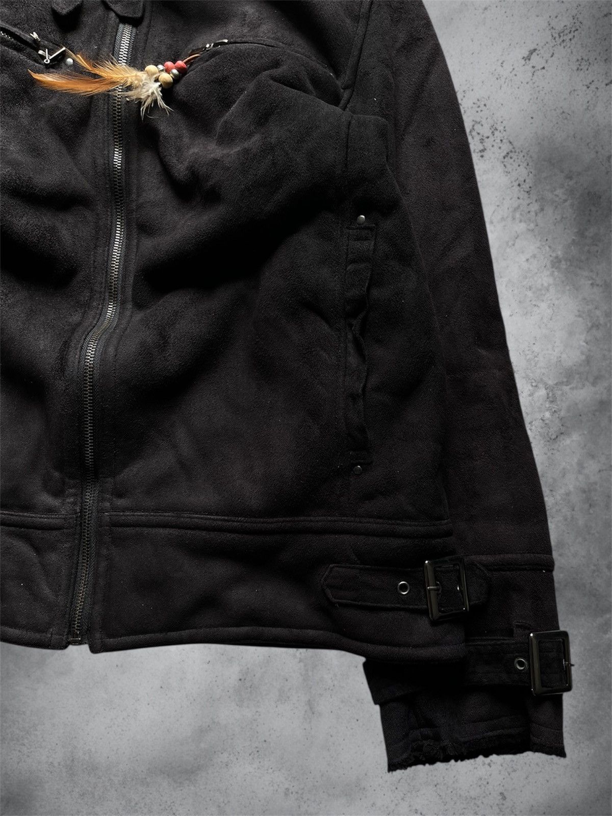 Japanese Brand 2000s RS/Roushatte standard faux fur velvet bondage jacket Size US L / EU 52-54 / 3 - 5 Thumbnail