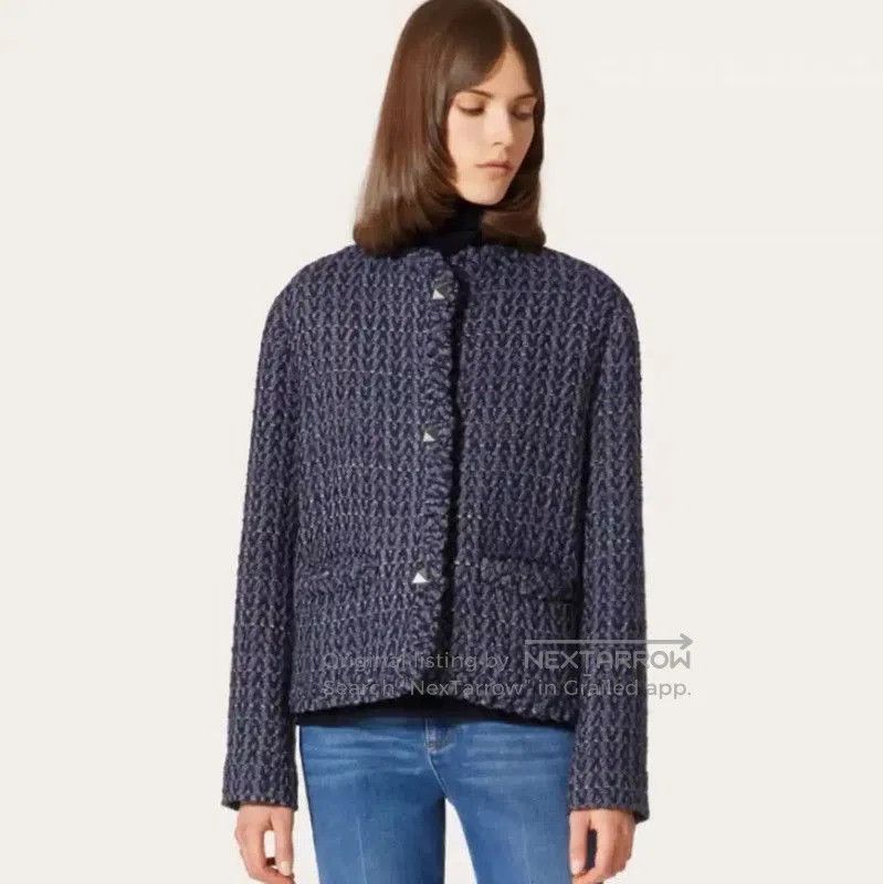 Valentino Valentino Women's Mid Blue Wool Jacket . Size M / US 6-8 / IT 42-44 - 8 Thumbnail