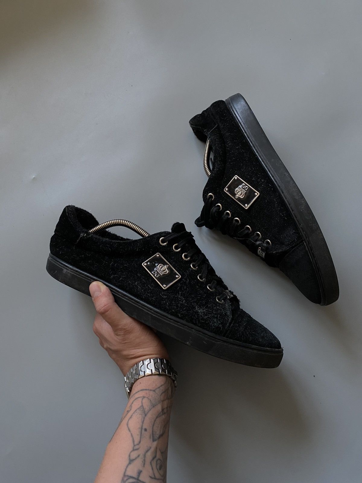 Dolce & Gabbana Dolce & Gabbana suede shoes classic sneakers Size US 10 / EU 43 - 1 Thumbnail