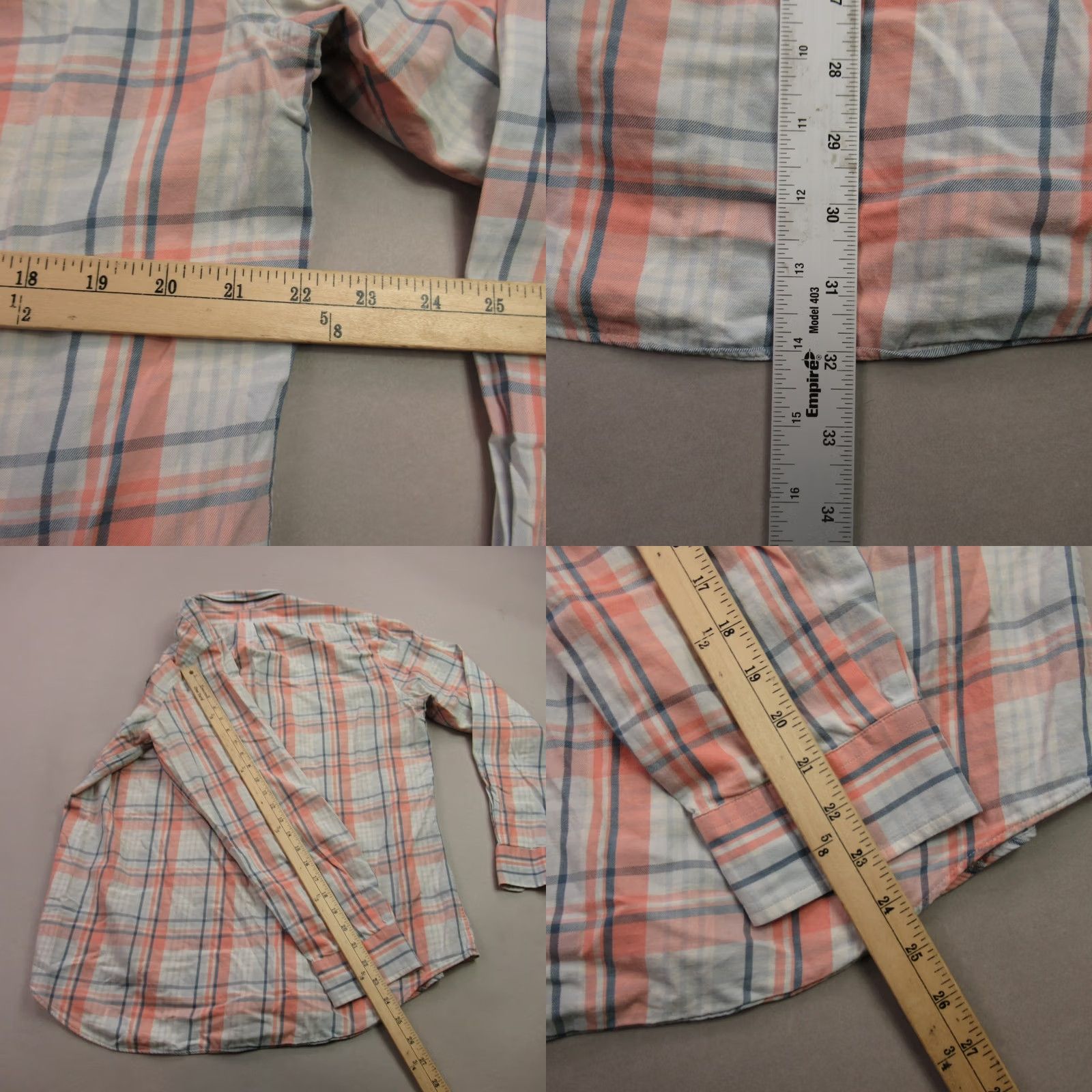 Vineyard Vines Vineyard Vines Shirt Mens Large Long Sleeve Button Front Plaid Slim Fit Size US L / EU 52-54 / 3 - 8 Thumbnail