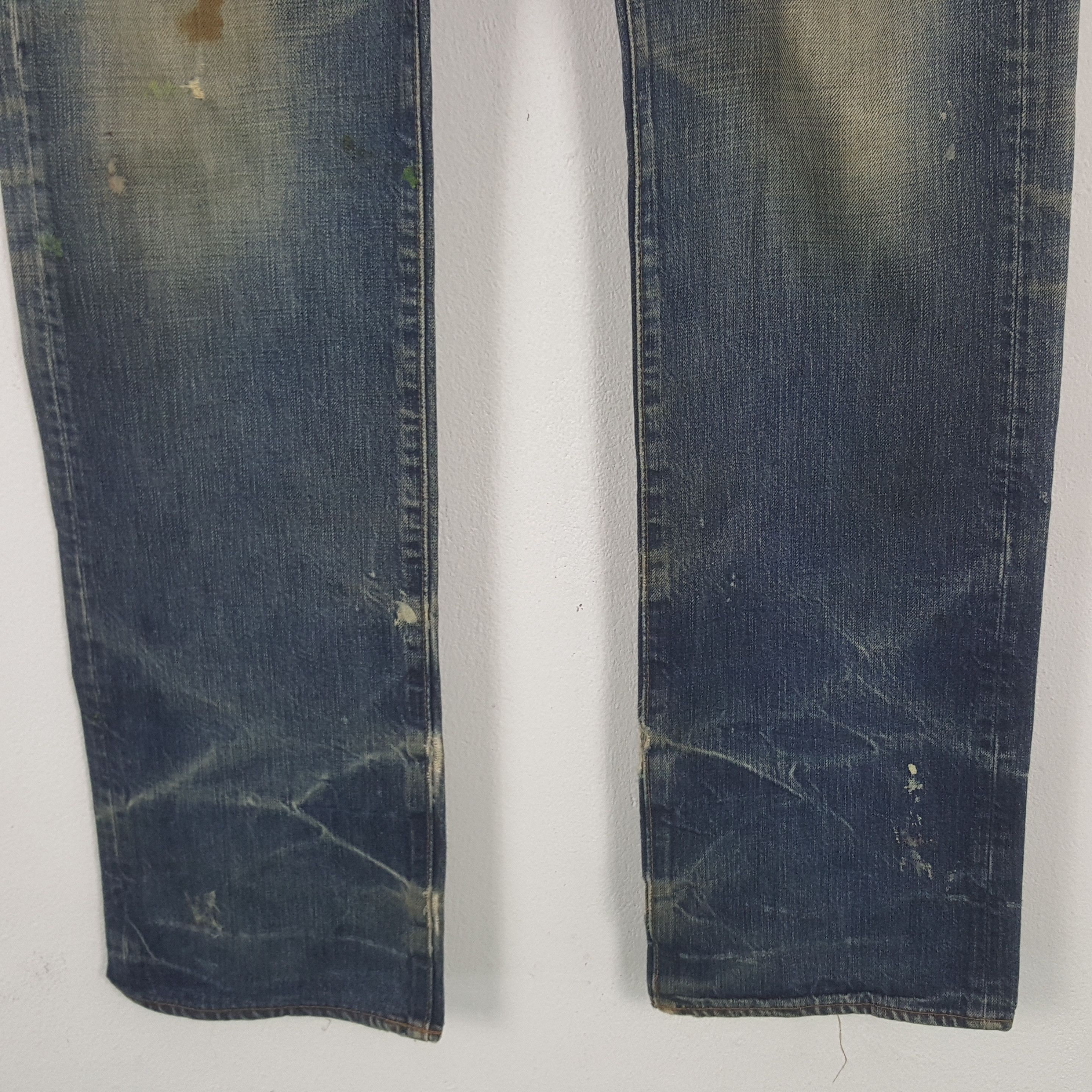 Prps Vintage Prps Japanese Designer Distressed Denim Jeans RR9 Size US 35 - 3 Thumbnail