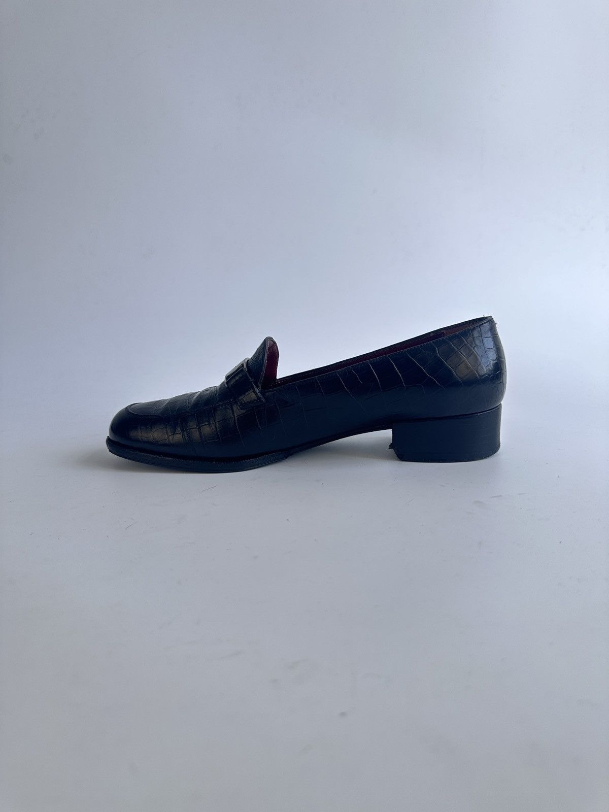 Salvatore Ferragamo Salvatore Ferragamo Sport Croc-Embossed Leather Loafers Size US 6 / IT 36 - 15 Thumbnail