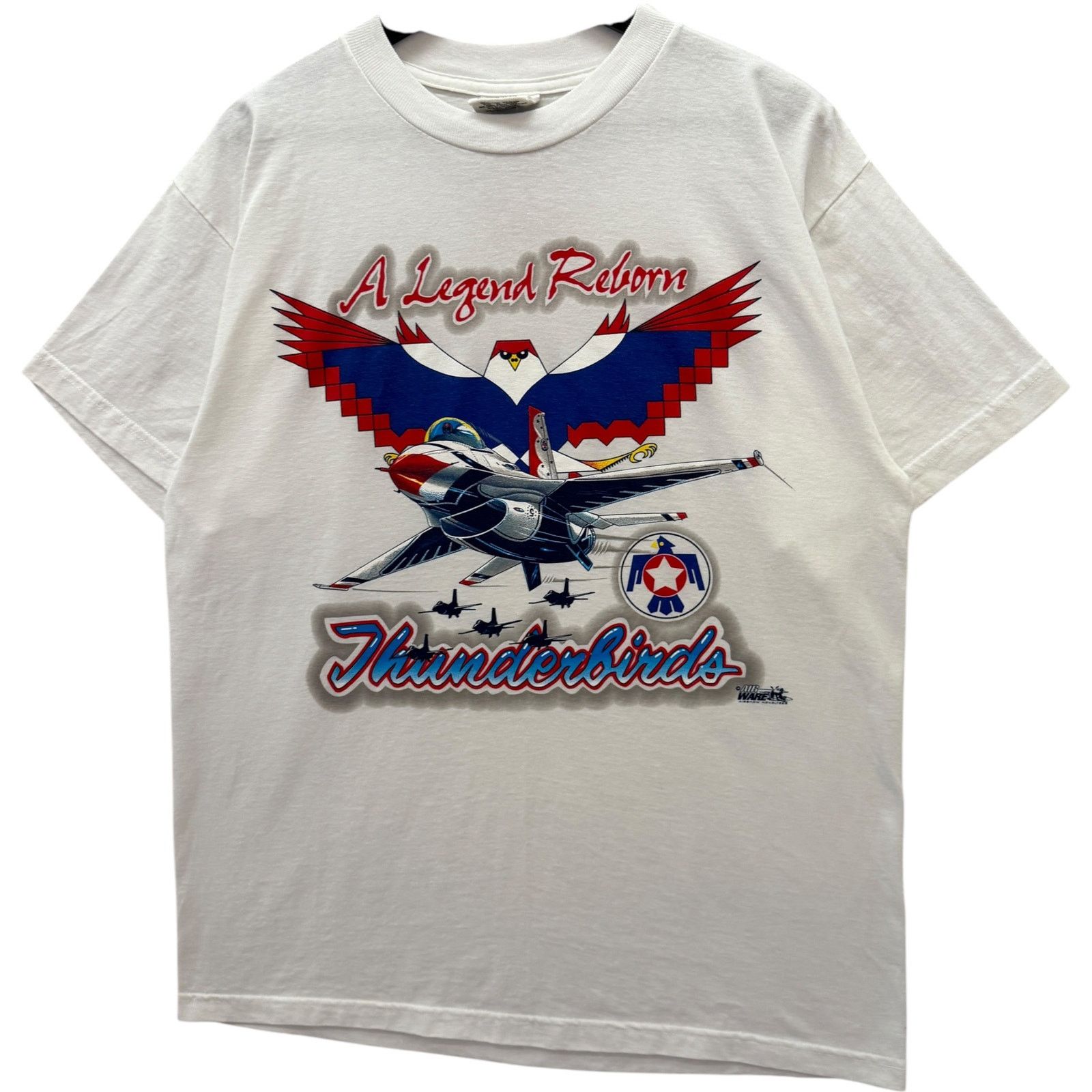 Vintage Vintage Thunderbirds "A Legend Reborn" Fighter Jet Tee L Size US L / EU 52-54 / 3 - 3 Thumbnail